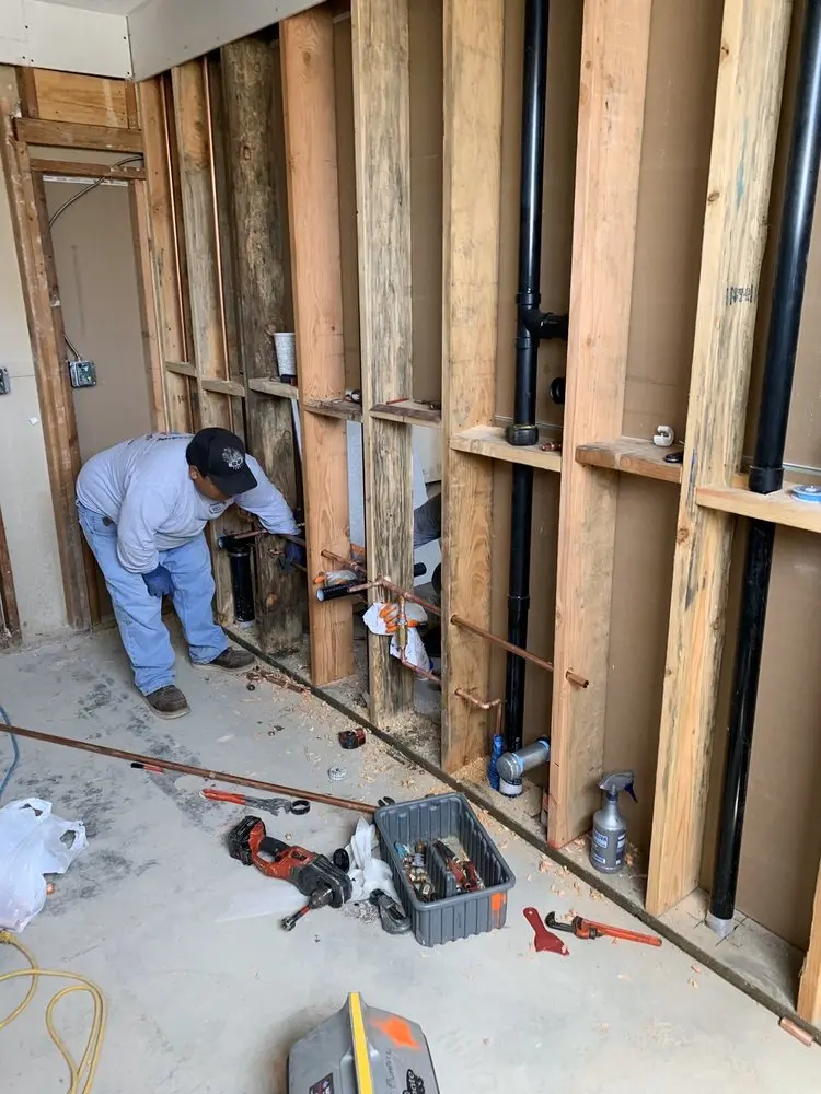 Commercial rough-in plumbing for Gas Line Repair in New Sharon